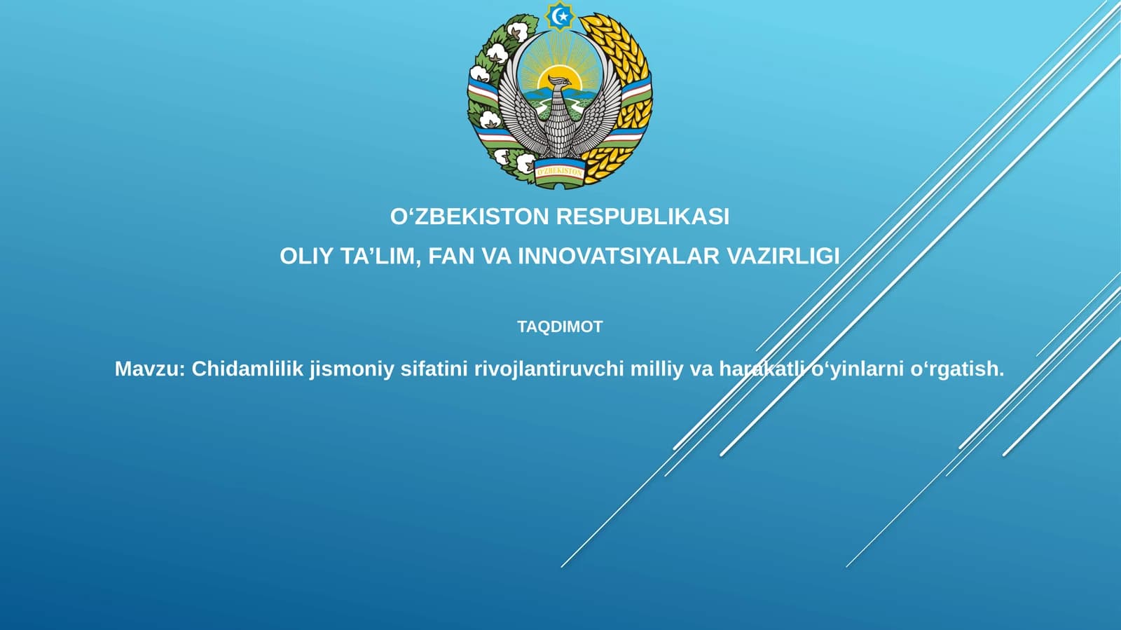 Agilityni rivojlantiruvchi milliy va harakatli o'yinlar: Ta'rif, ahamiyat va fiziologik asoslar