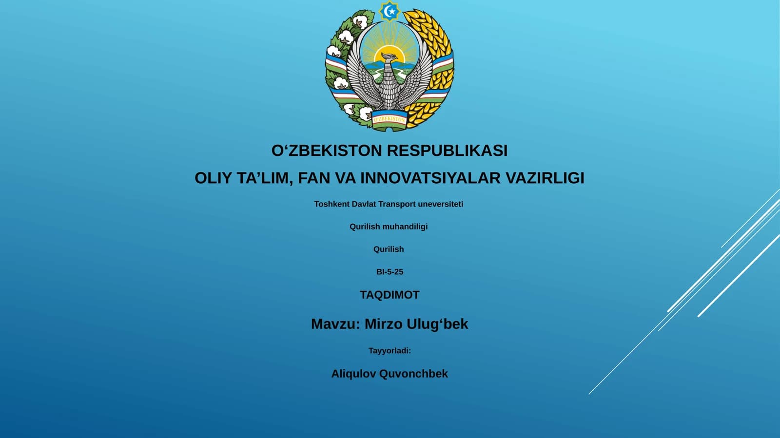 Mirzo Ulugʻbek
