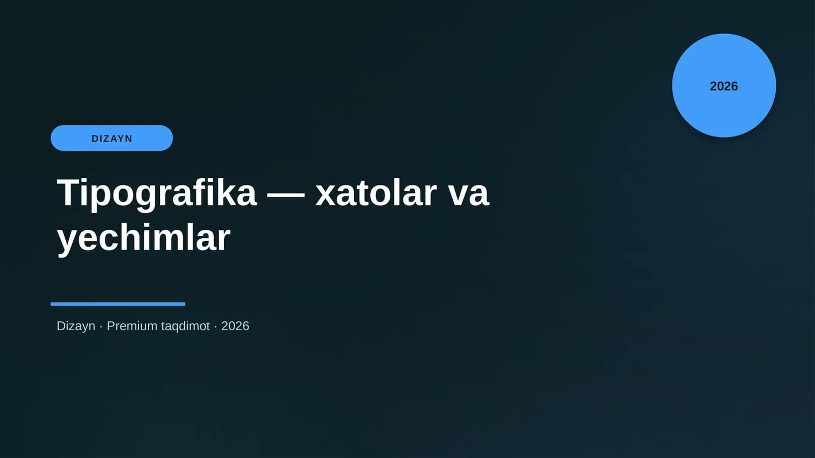Tipografika — xatolar va yechimlar