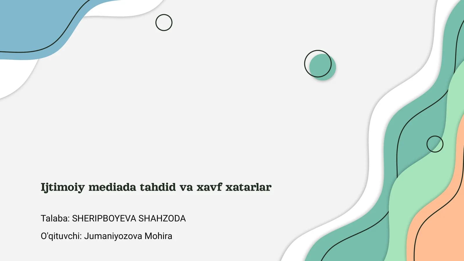 Ijtimoiy mediada tahdid va xavf xatarlar