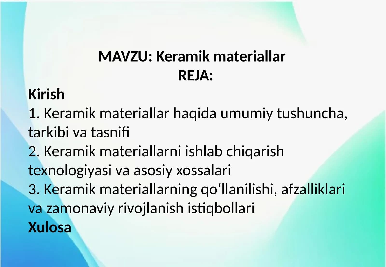 Keramik materiallar