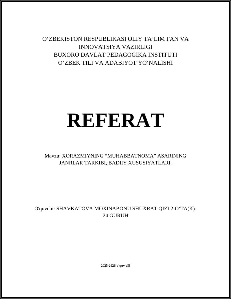 Muhabbatnoma