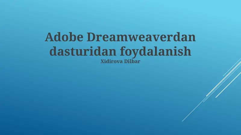 Adobe Dreamweaver