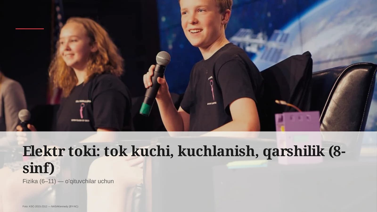 Elektr toki: tok kuchi, kuchlanish, qarshilik (8-sinf)
