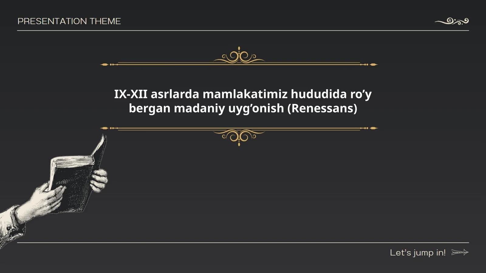 IX-XII asrlarda mamlakatimiz hududida ro’y bergan madaniy uyg’onish (Renessans)