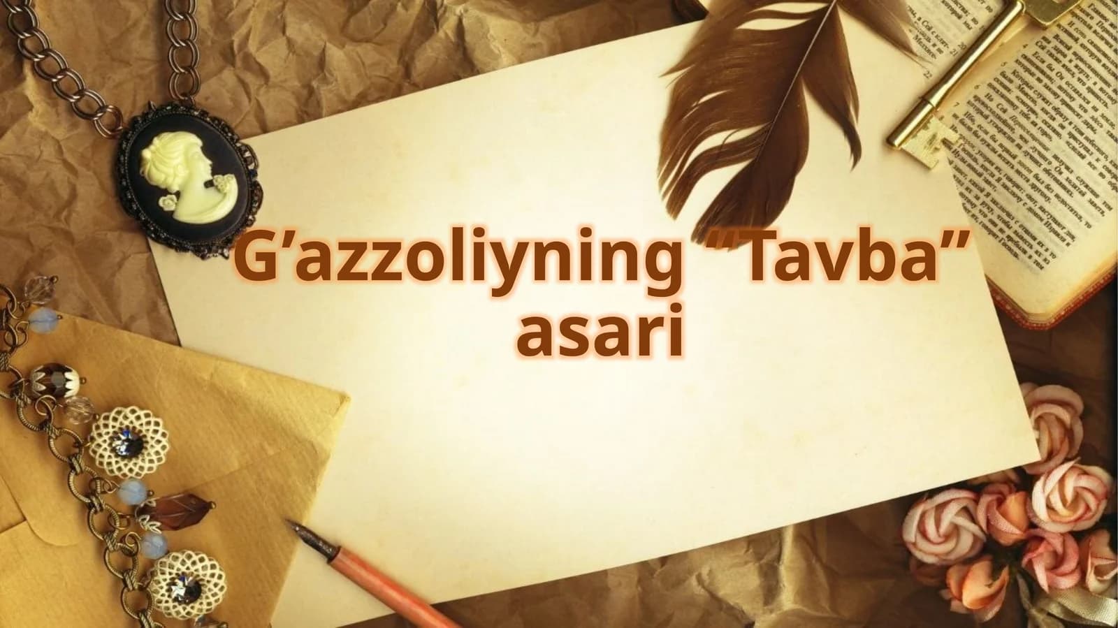 G’azzoliyning “Tavba” asari