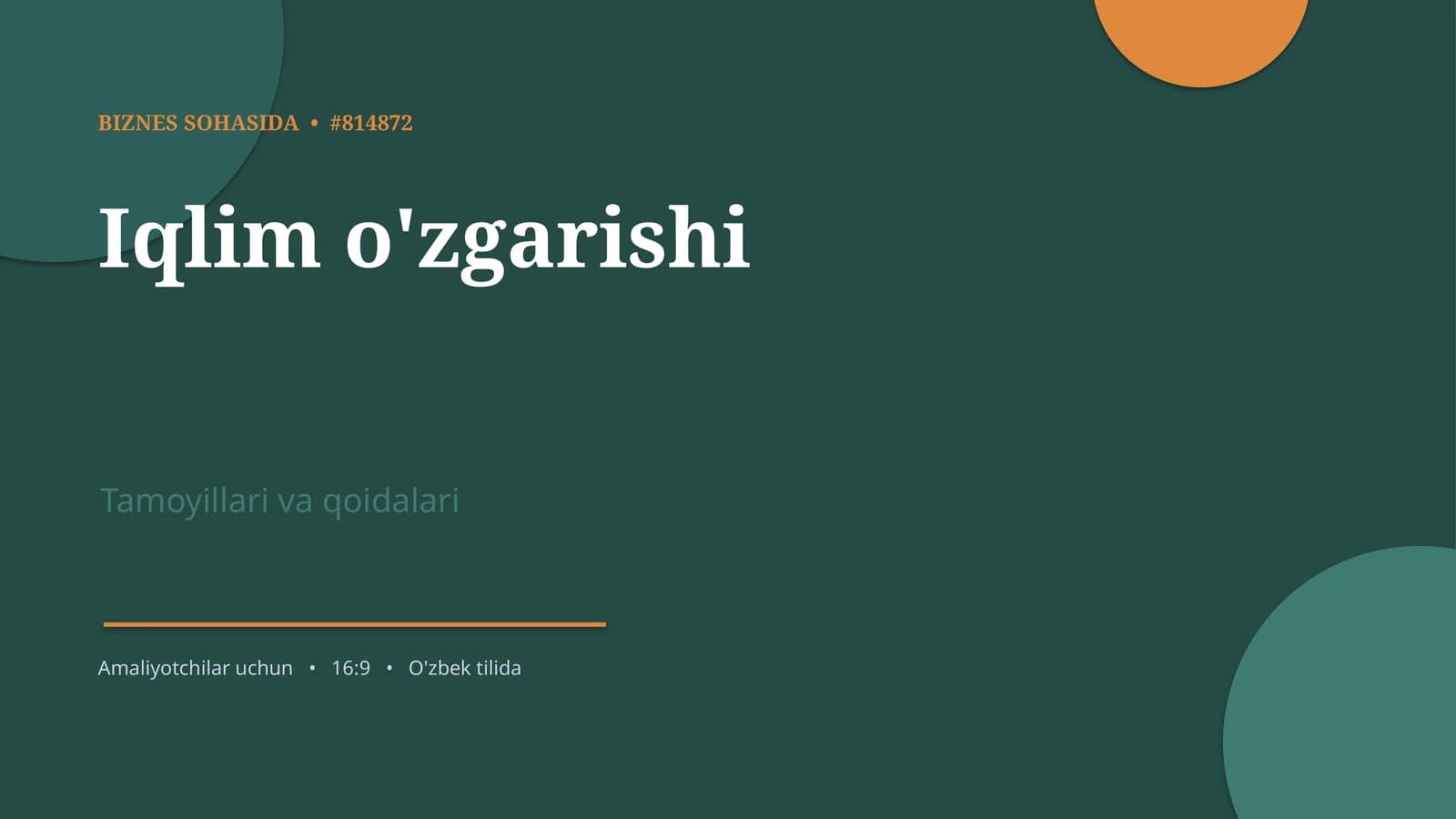 Iqlim o'zgarishi
