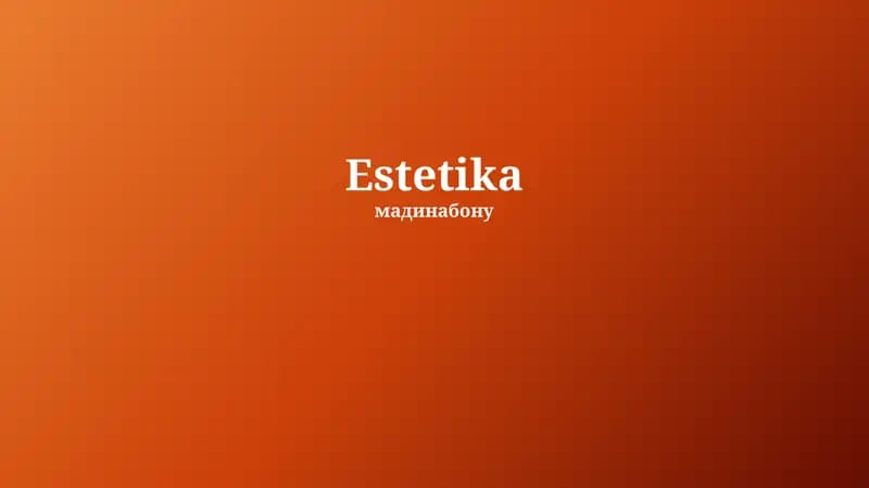 Estetika