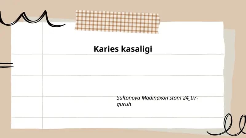Karies kasalligi