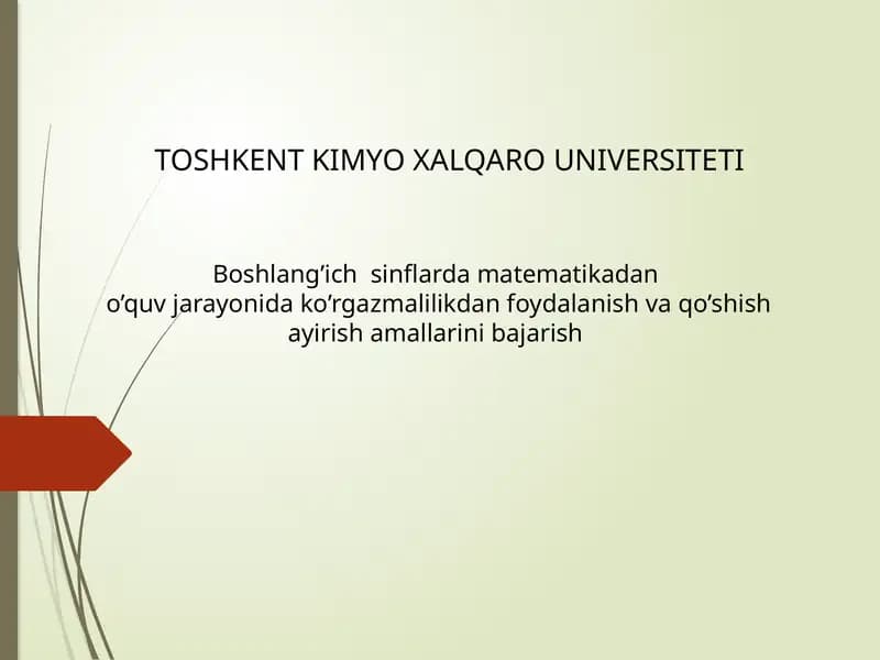 Boshlang’ich kurs