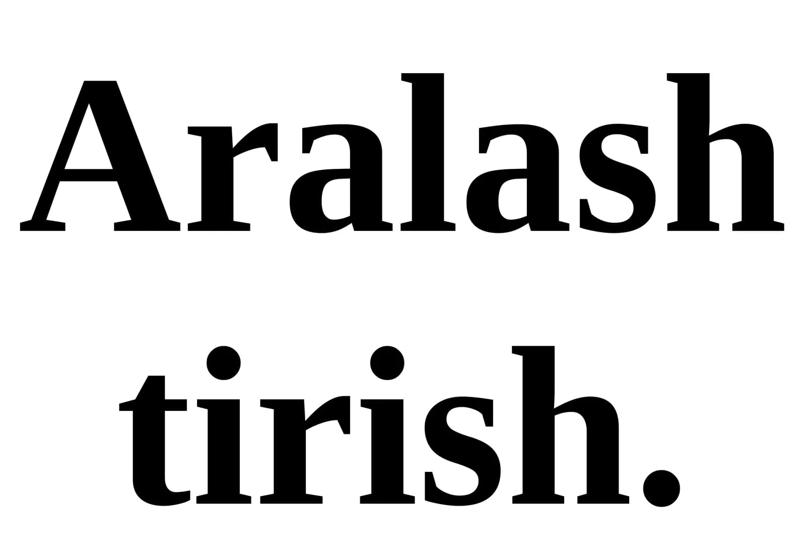 Aralashtirish jarayoni