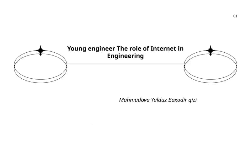 Young engineer The role of Internet in Engineering