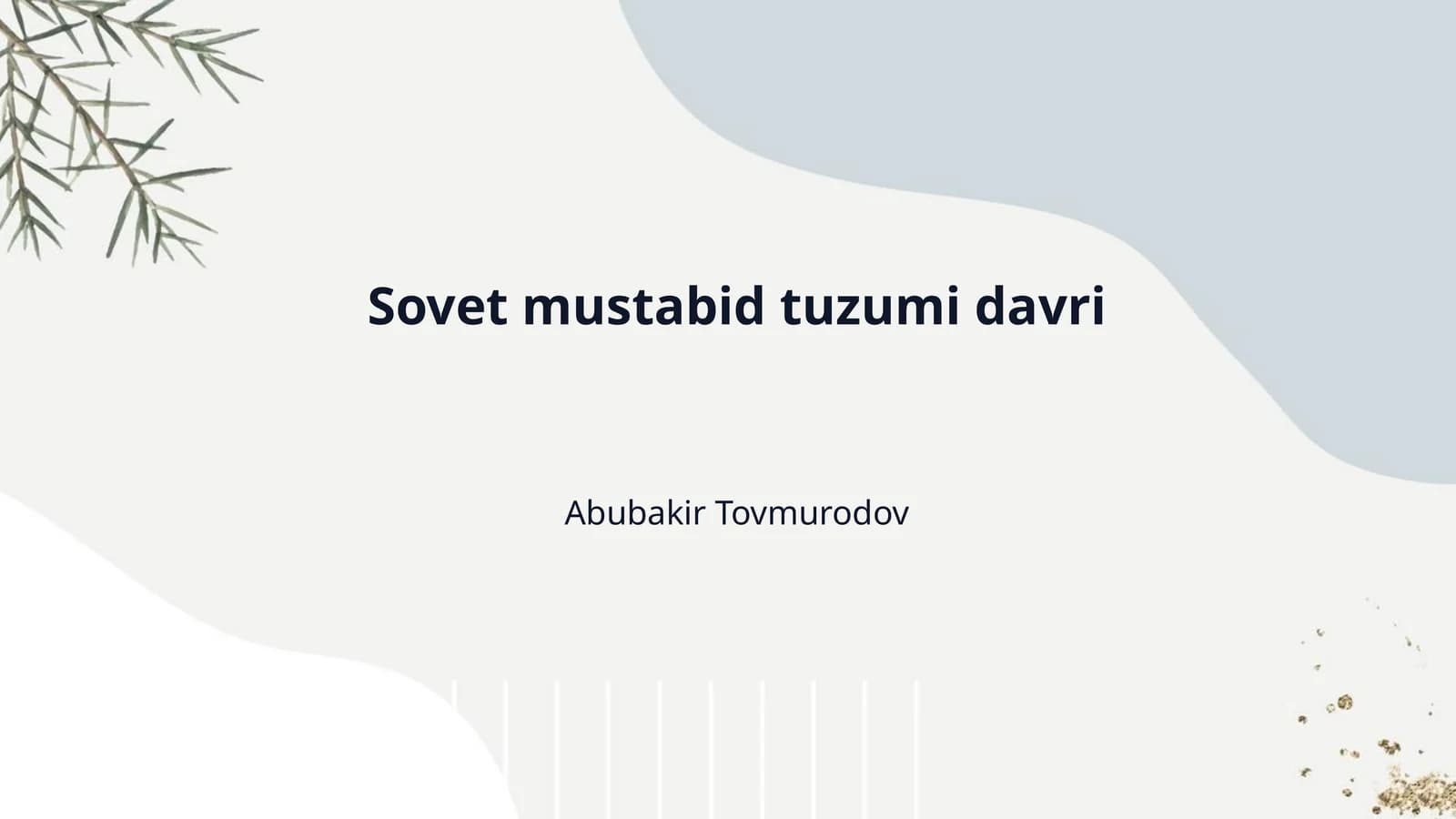 Sovet mustabid tuzumi davri