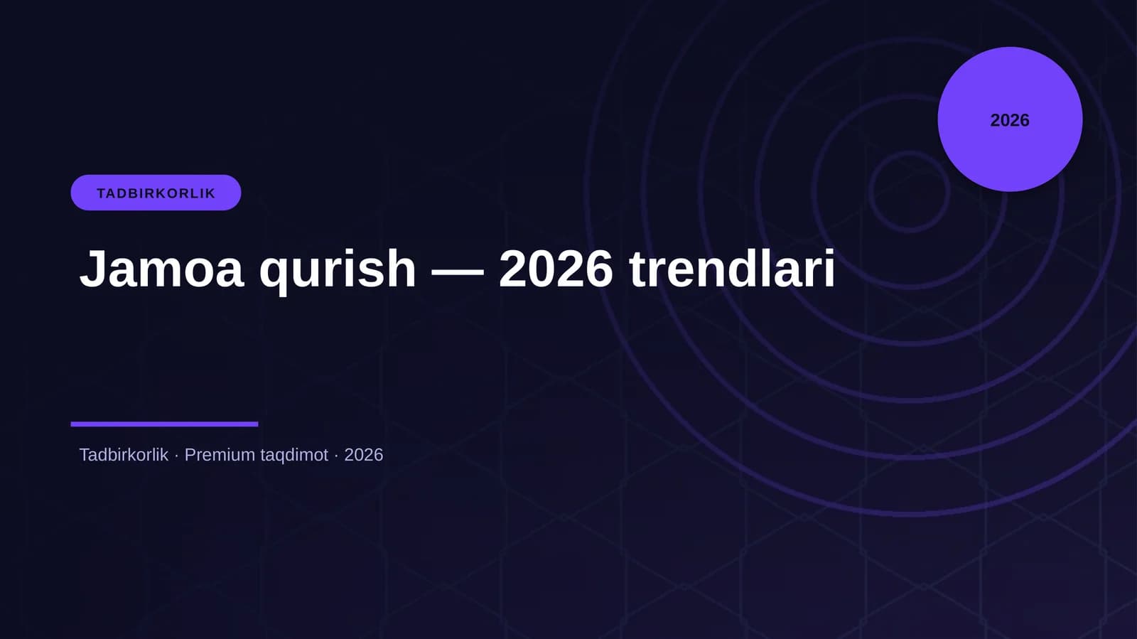 Jamoa qurish — 2026 trendlari