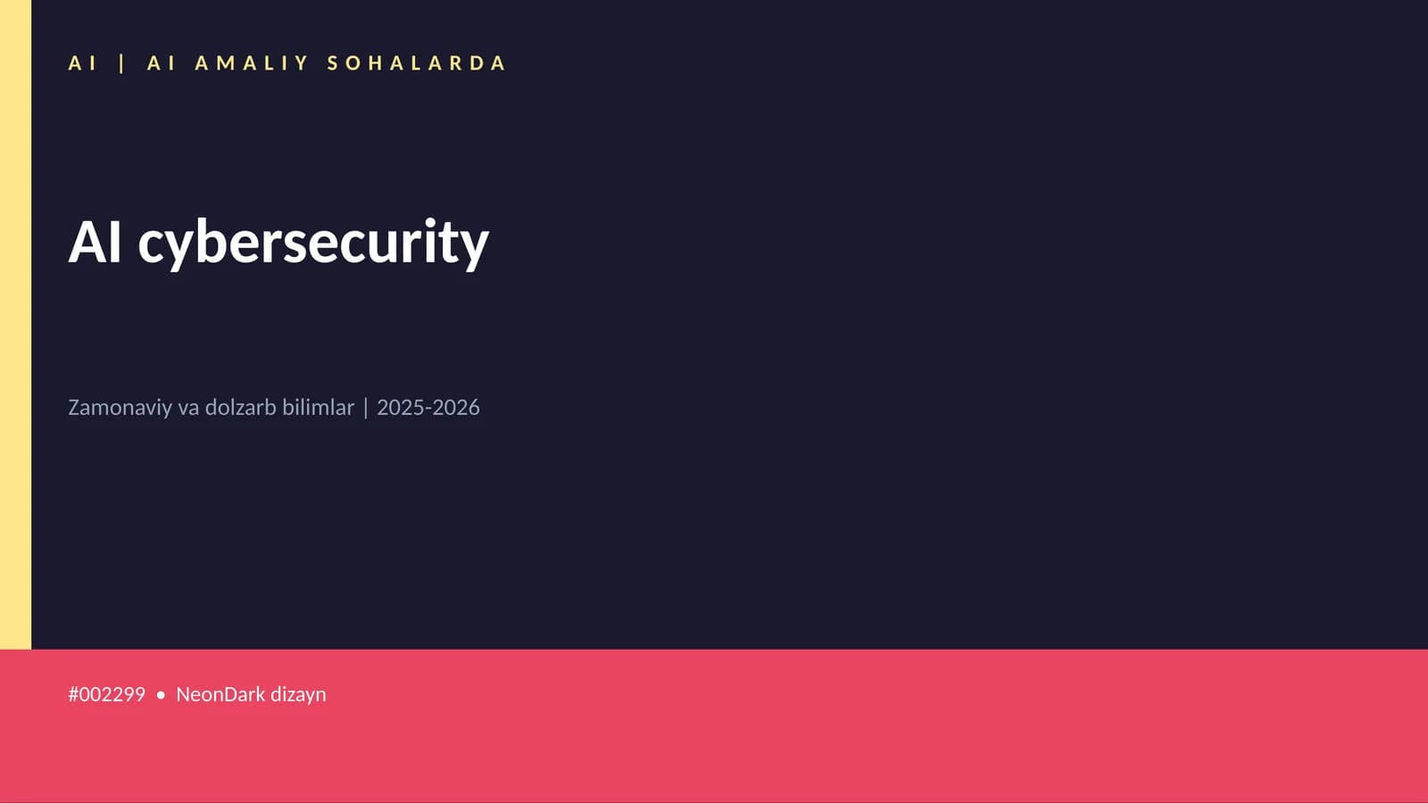 AI cybersecurity