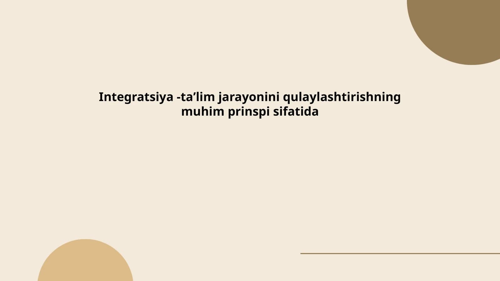 Integratsiya Taʼlim Jarayoni