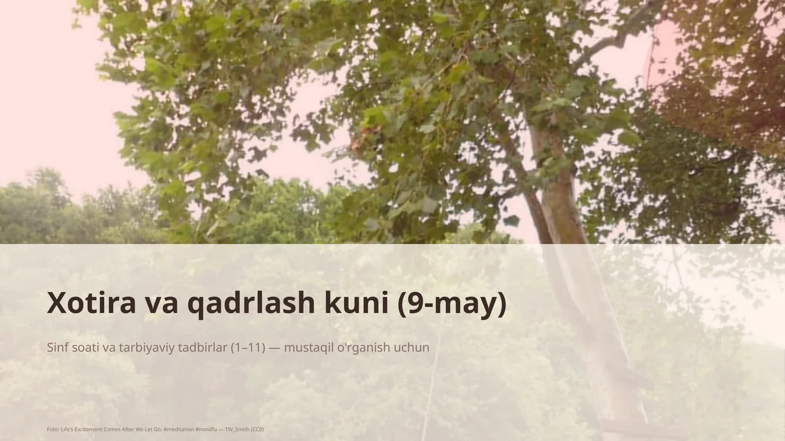 Xotira va qadrlash kuni (9-may)