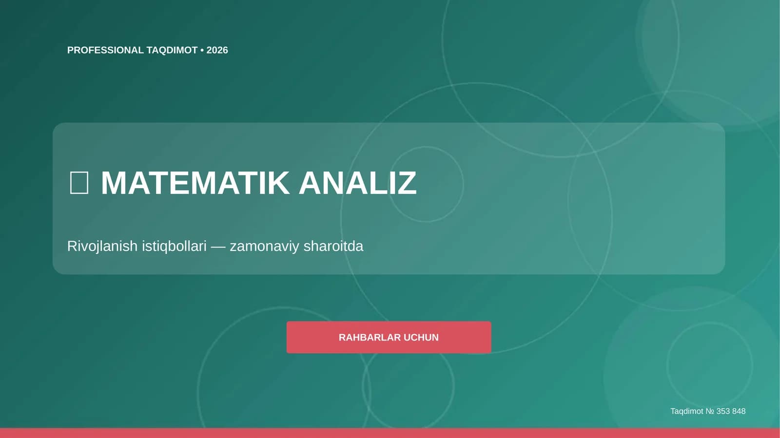 MATEMATIK ANALIZ