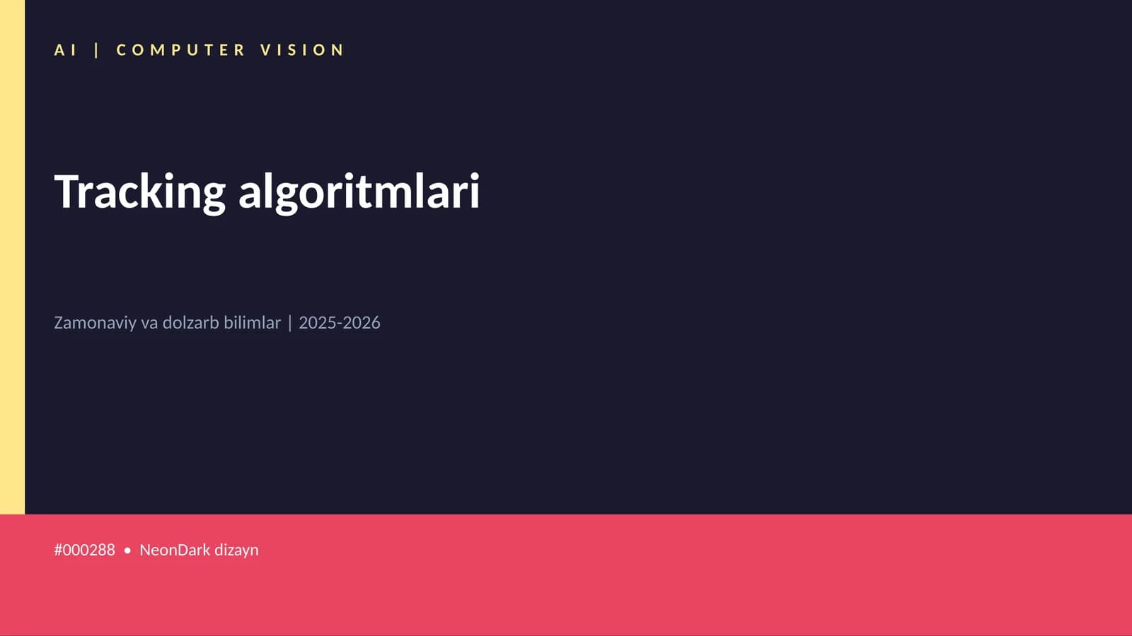 Tracking algoritmlari