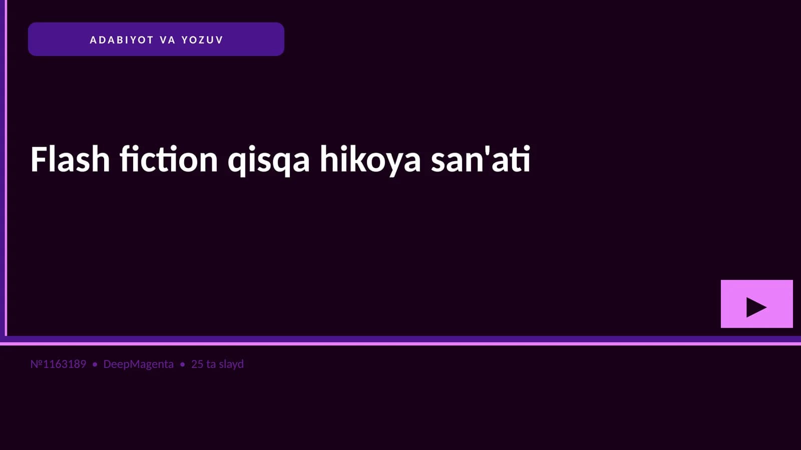 Flash fiction qisqa hikoya san'ati