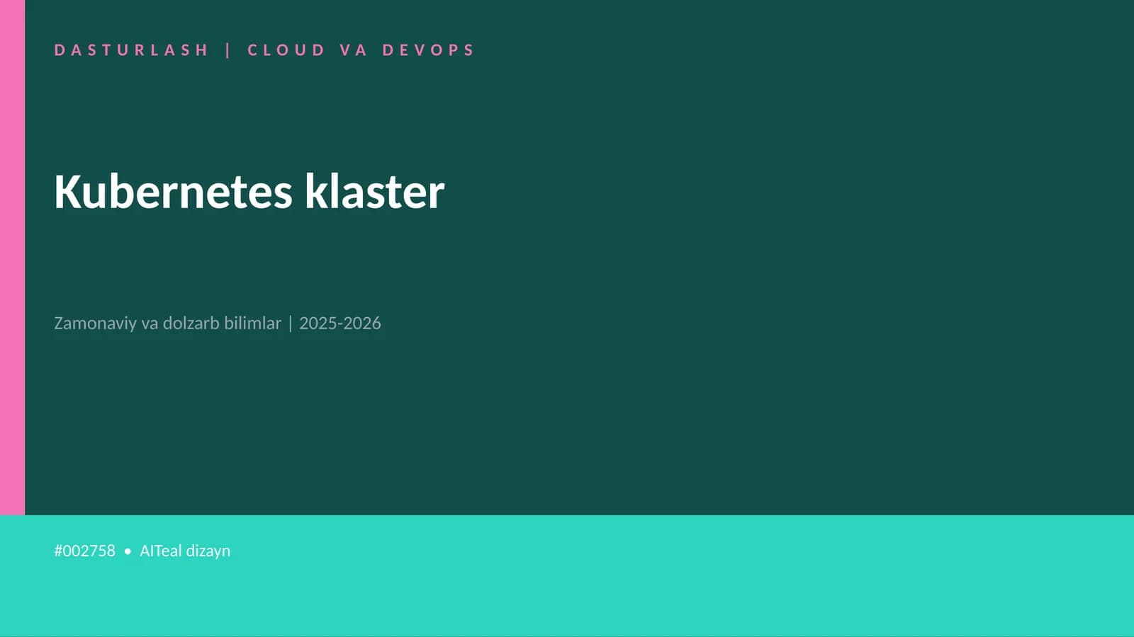 Kubernetes klaster