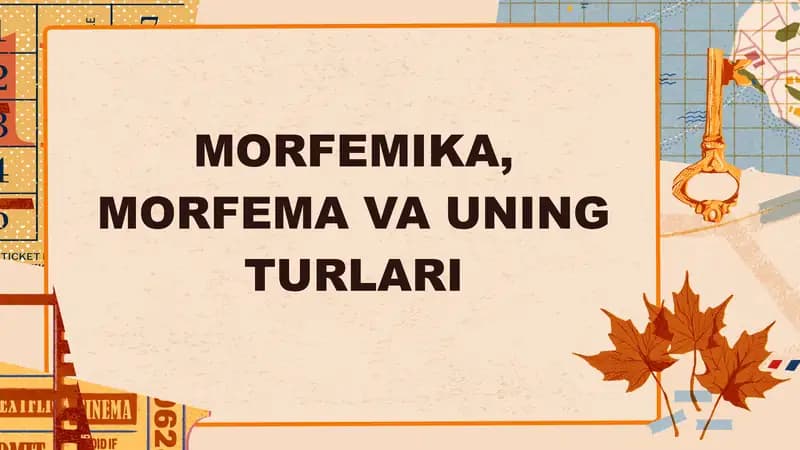 Morfemika va morfema