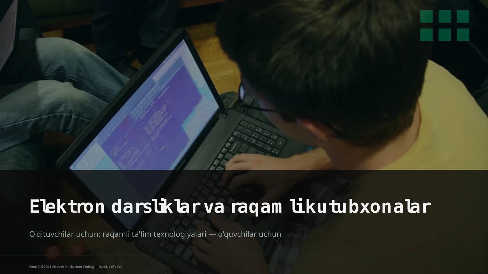 Elektron darsliklar va raqamli kutubxonalar