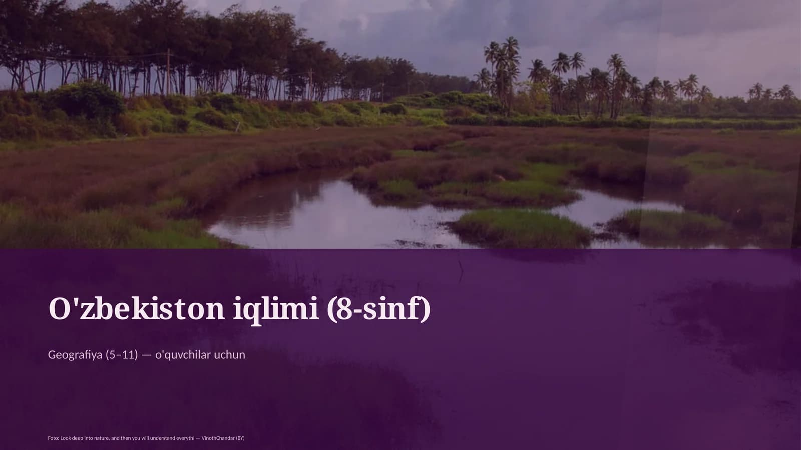 O'zbekiston iqlimi (8-sinf)