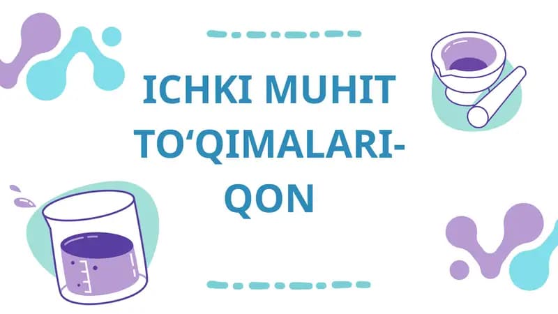 Ichki muhit toʻqimalari - qon