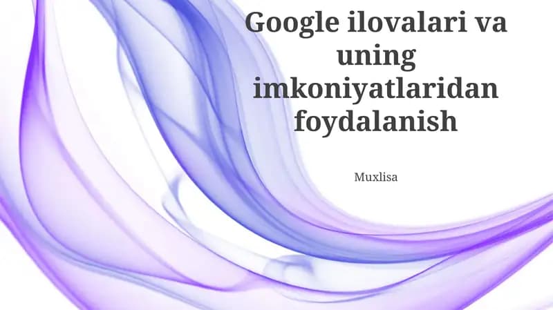 Google Ilovalari