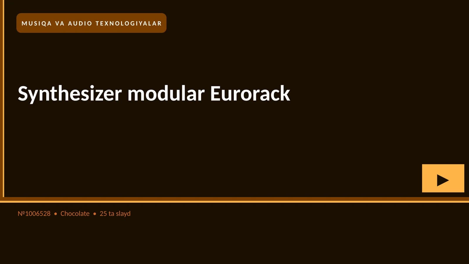Synthesizer modular Eurorack