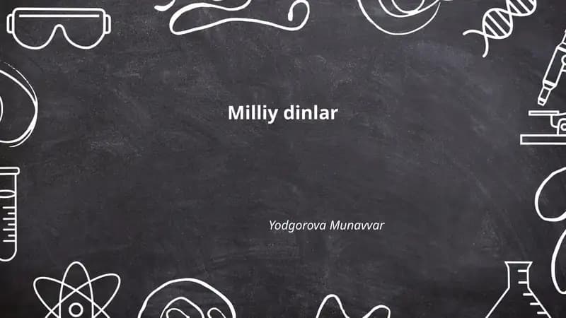 Milliy dinlar