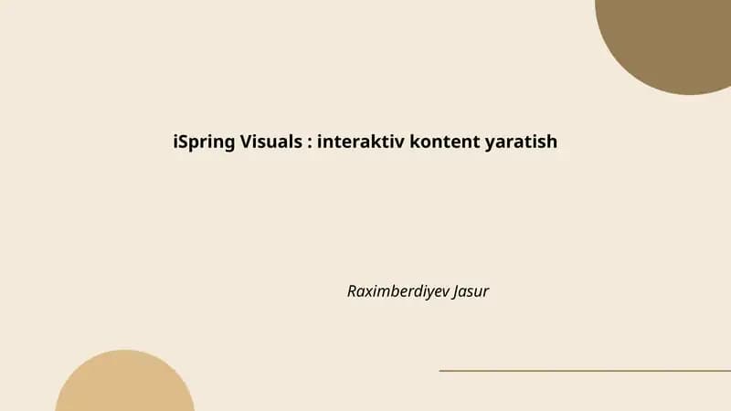 iSpring Visuals
