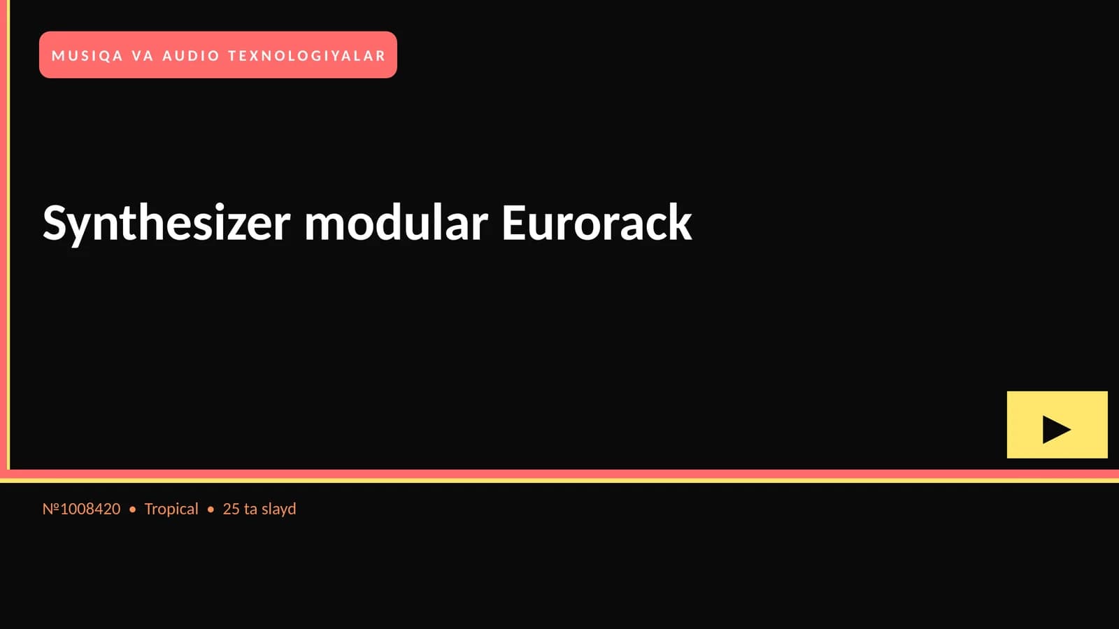Synthesizer modular Eurorack