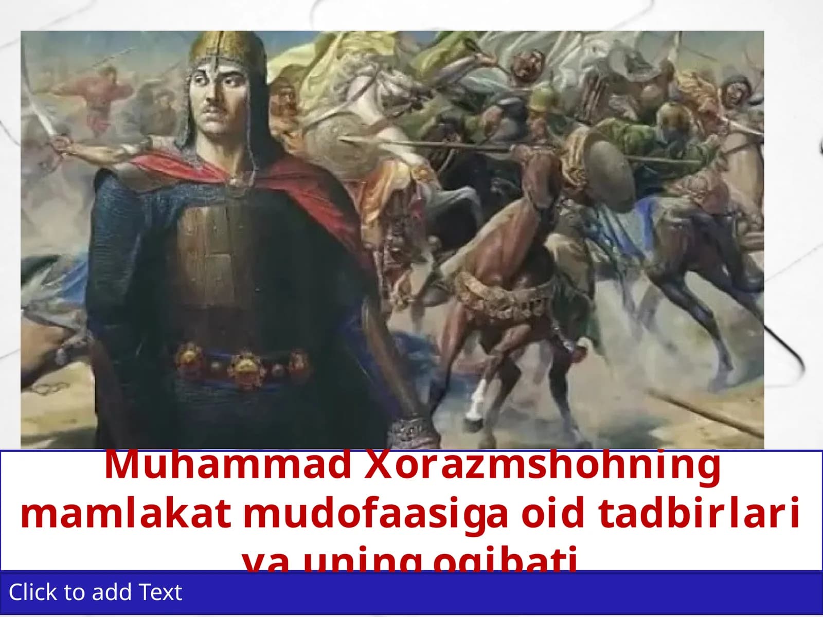 Muhammad xorazmshoh mudofaasi 7- ózbek