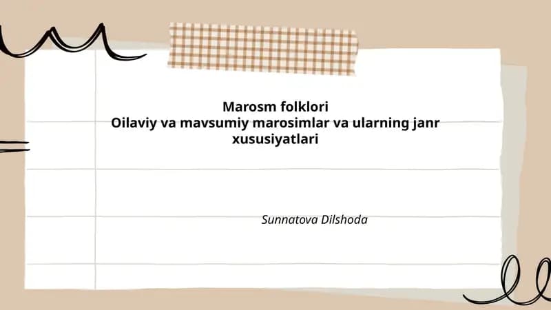Marosm folklori