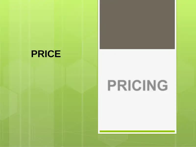 Pricing