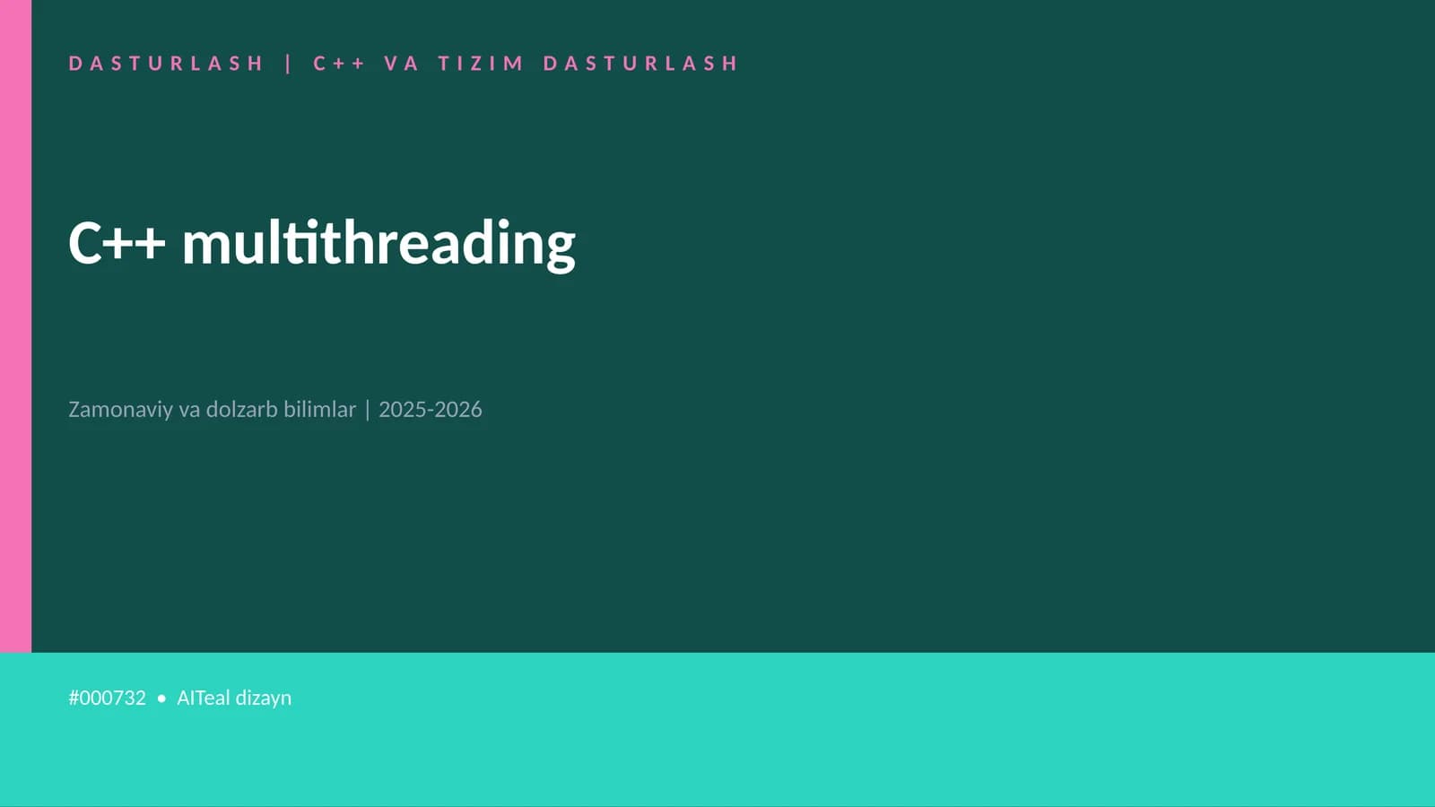 C++ multithreading