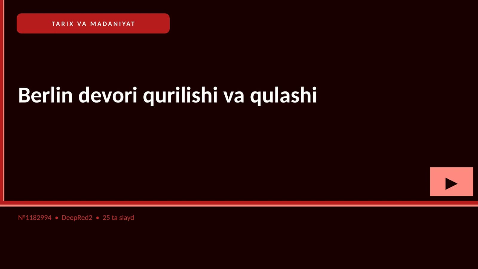 Berlin devori qurilishi va qulashi