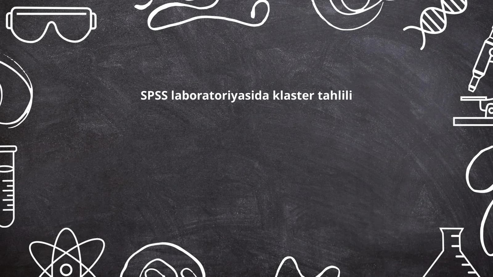 SPSSda klaster tahlili