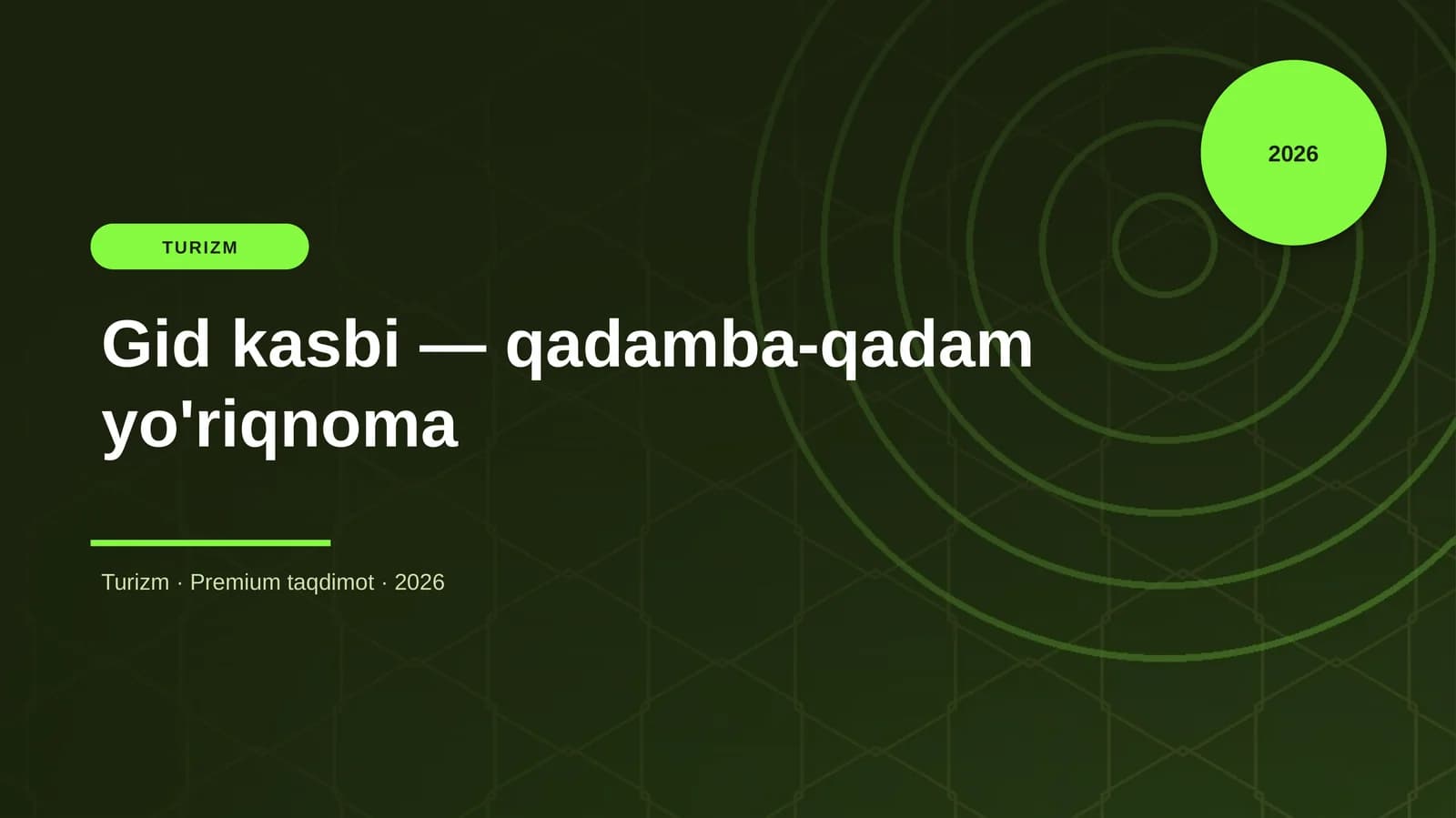 Gid kasbi — qadamba-qadam yo'riqnoma