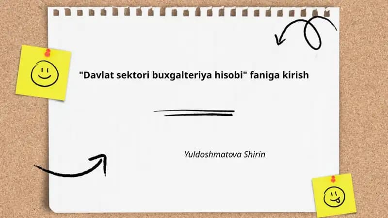 Davlat sektori buxgalteriya hisobi