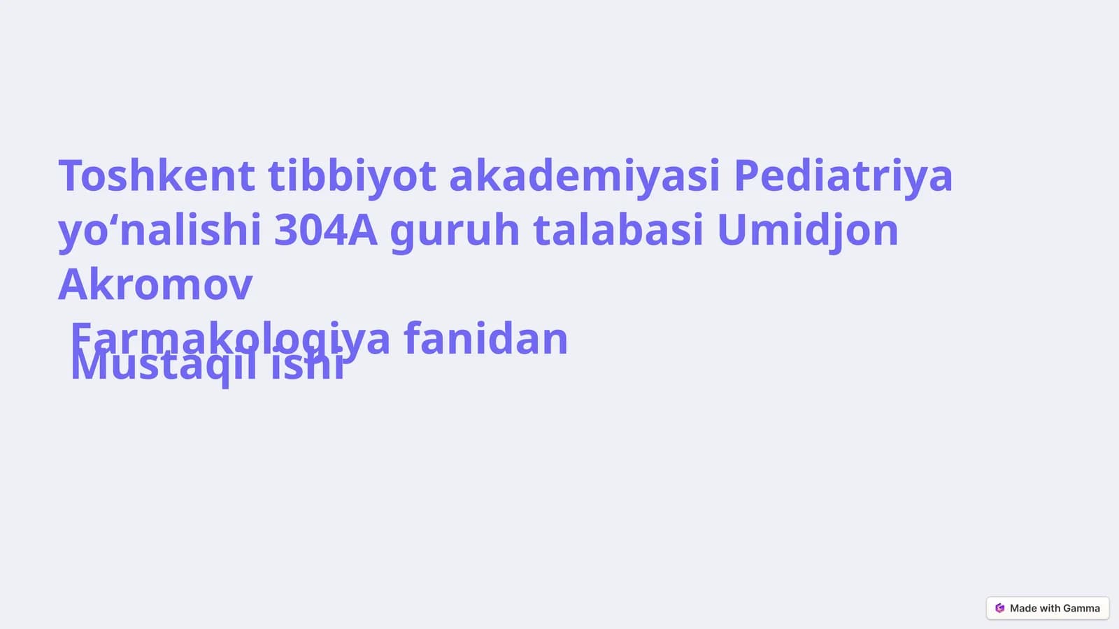 Narkomaniya Va Uning Asoratlari