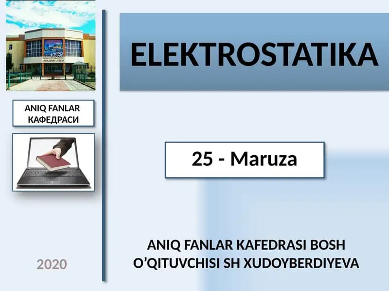 ELEKTROSTATIKA