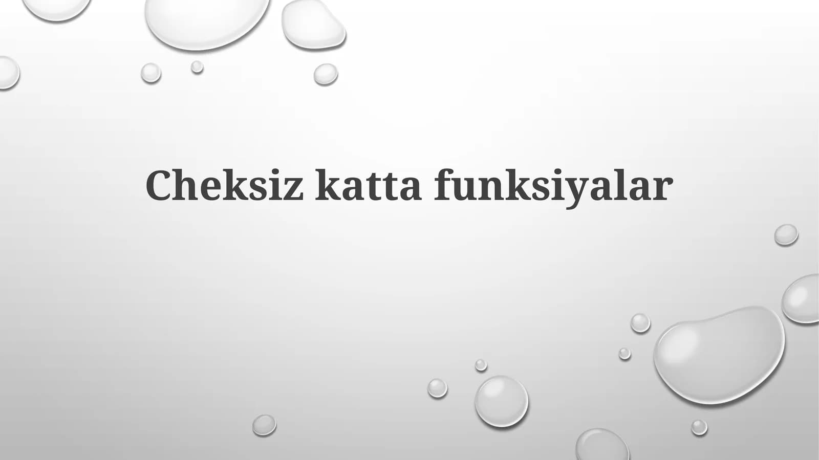 Cheksizkattafunksiyalar