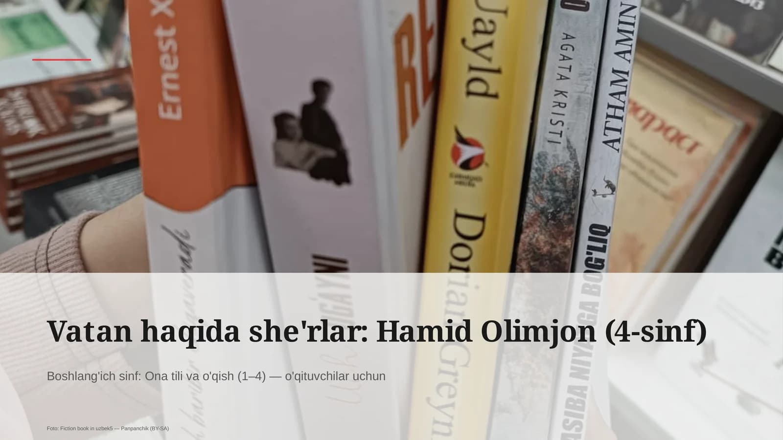 Vatan haqida she'rlar: Hamid Olimjon (4-sinf)