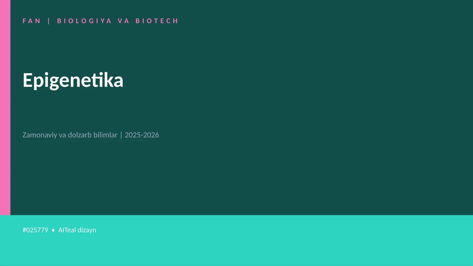 Epigenetika