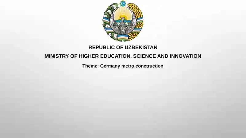 Germany metroconctruction