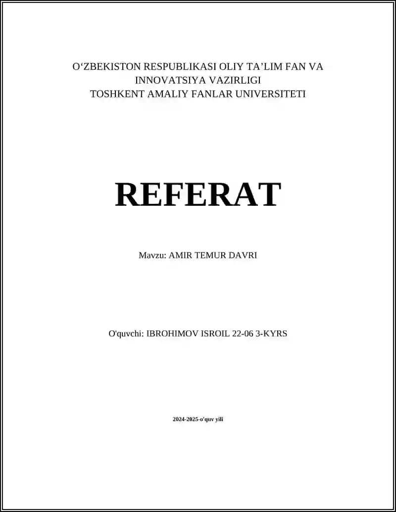 Amir Temur davri