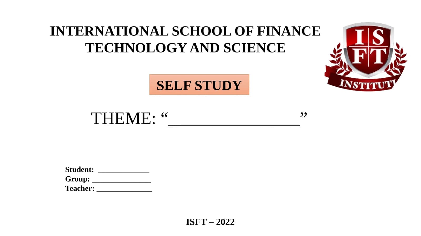 ISFT - 2022